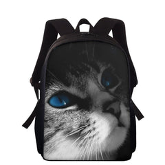 Animal Cat Printed Children's School Backpack Combo Primary Girl School Bag