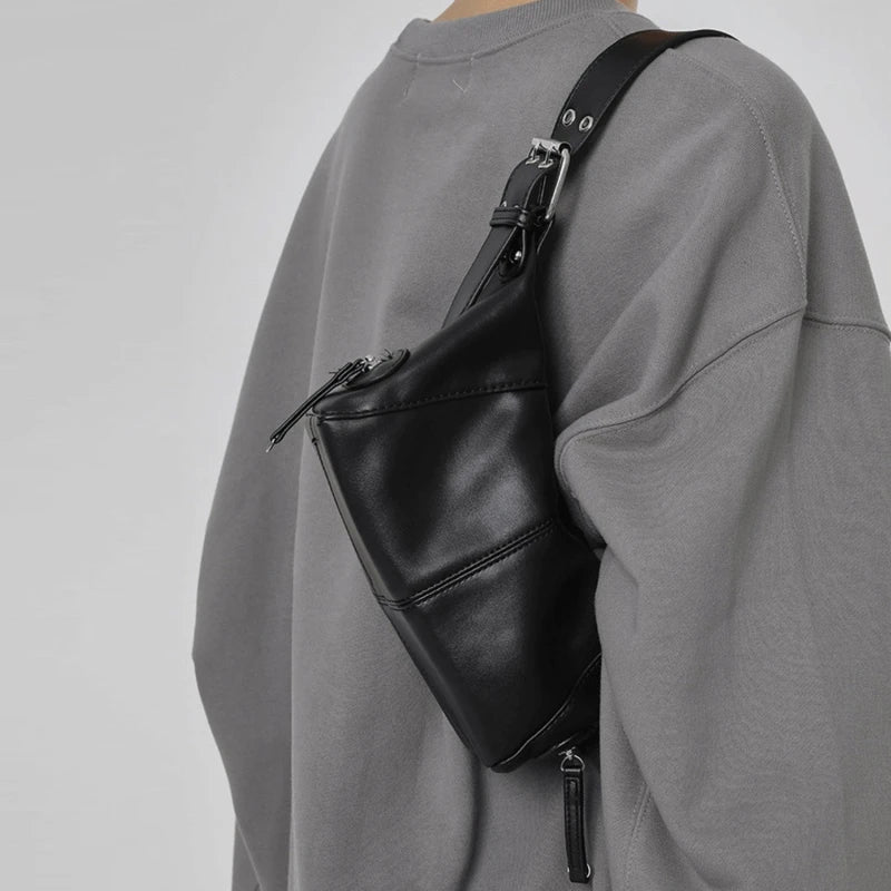 Women's Small PU Leather Shoulder Bag Underarm Hobo
