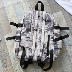 Geometric Waterproof Backpack for Teenagers