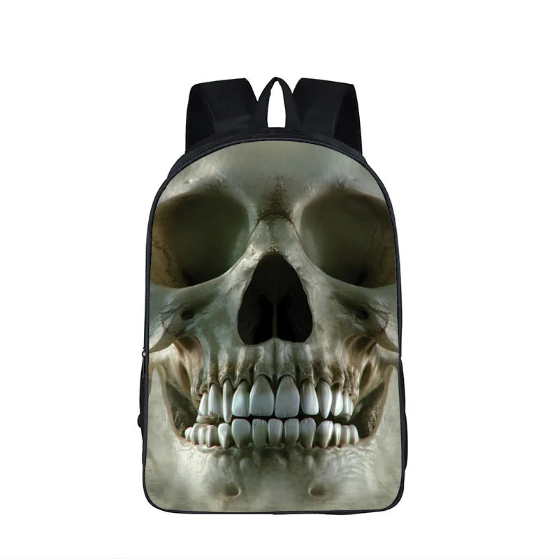 Grim Reaper Backpack Azrael Skull Daypack School Bags