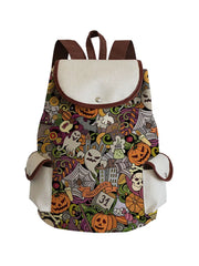Ghost Pumpkin School Bag Boys Portable Backpack