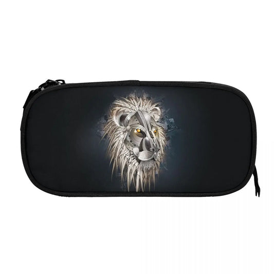 Lion Pen Box Student School Anime Zipper Pen Bag Child Stationery Bag Gift