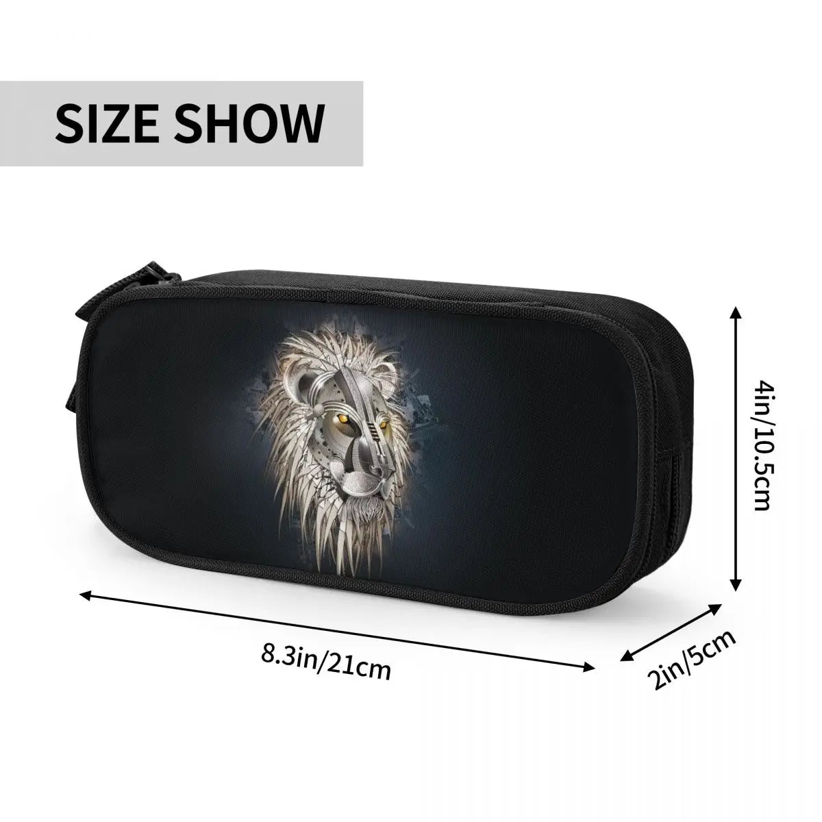Lion Pen Box Student School Anime Zipper Pen Bag Child Stationery Bag Gift