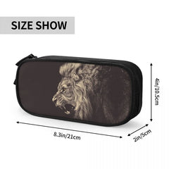 Lion Pen Box Student School Anime Zipper Pen Bag