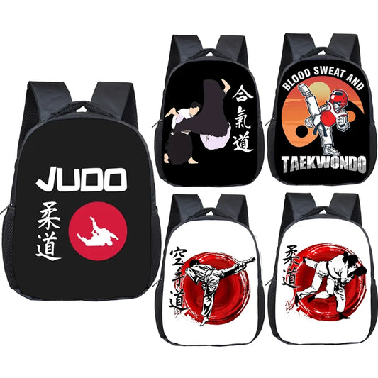 Martial Art Judo Taekwondo Karate Aikido Backpack Kids School Bag