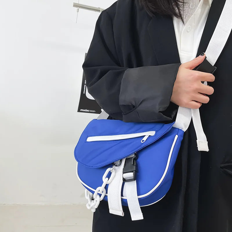 Acrylic Chain Crossbody Bag Patchwork Handbags Messenger