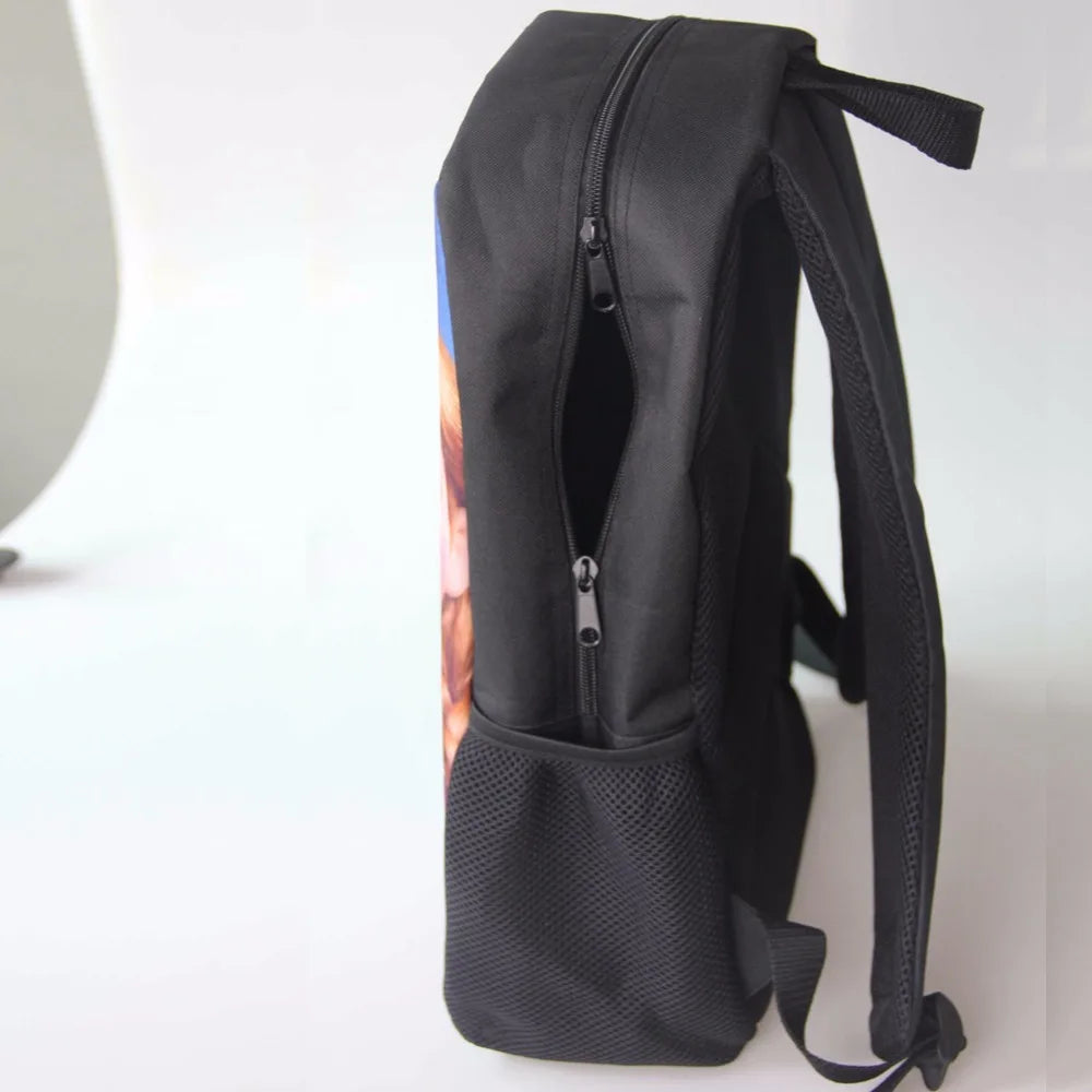 Skull Print Men Backpack Kids Boys Girls School Bags Teenage Bagpack