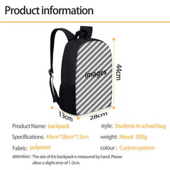 Teenagers School Backpack Animal Printing Rucksack Satchel Enfant Halloween Pack