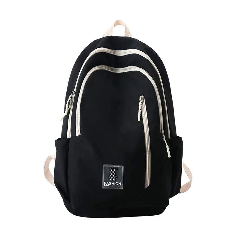Waterproof Nylon Student Schoolbag Large Capacity Backpack