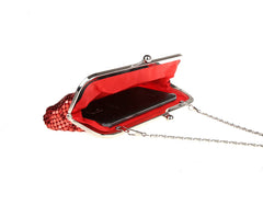 Aluminum Sheet Handbag Evening Makeup Bag