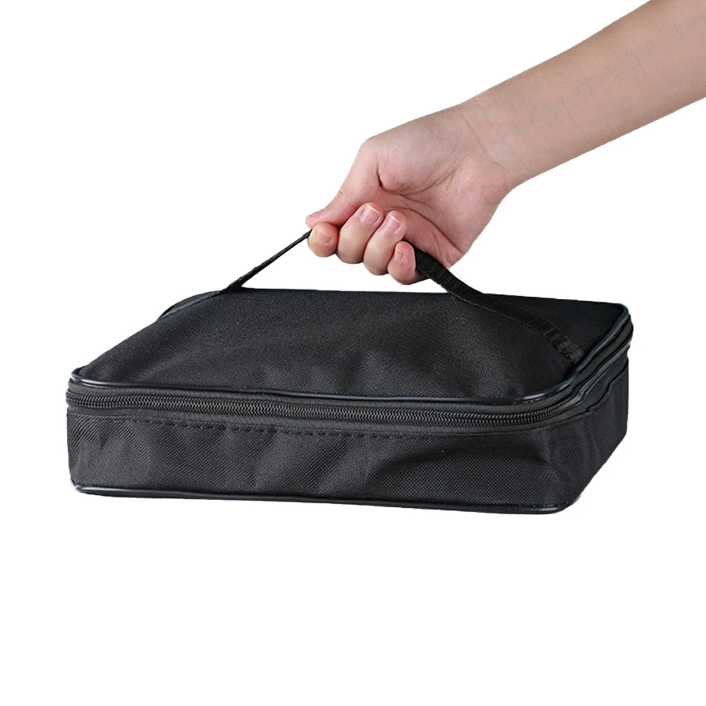 Aluminum Foil Insulated Lunch Bag Easy Clean Zipper Travel