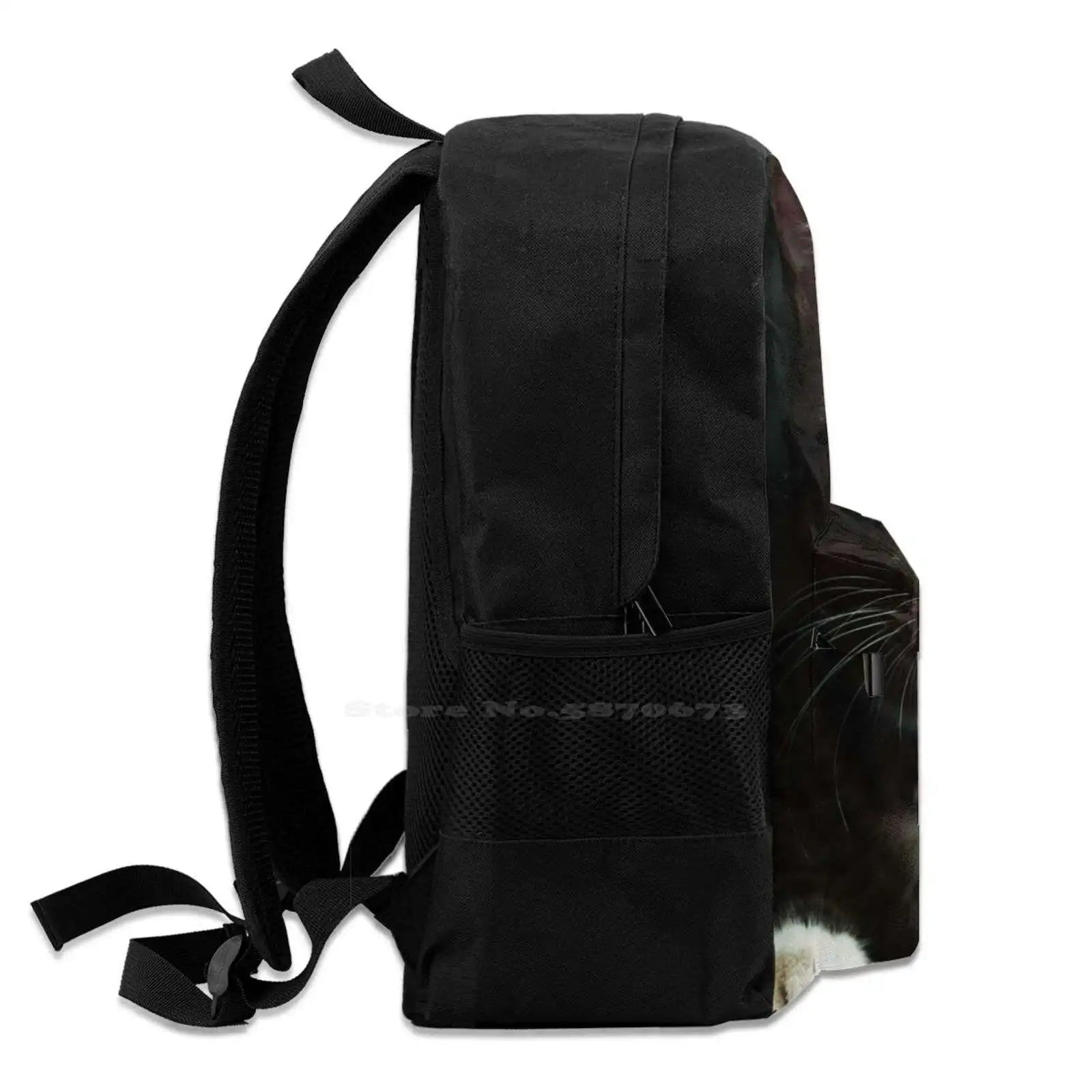 Cat 3D Print Backpack Casual Bag Cat Cat And Eyes Nose Face Cat