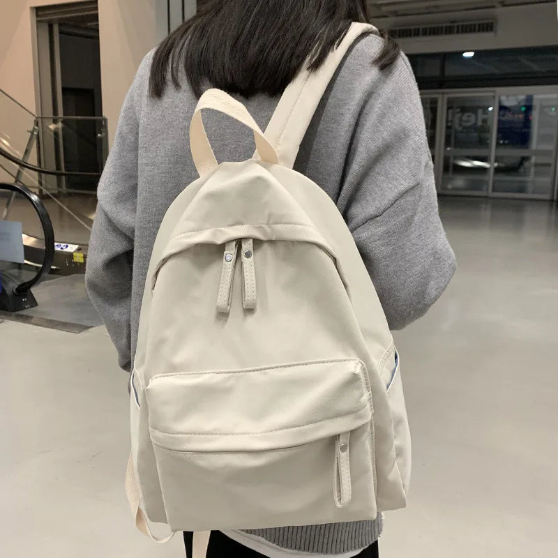 Corduroy Backpack Women School Backpack Teenger Girl