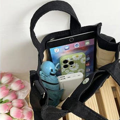 Corduroy Casual Women's Tote Shoulder Bag Retro Art Crossbody Bags