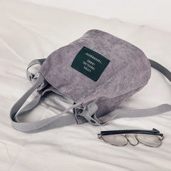 Corduroy Tote Bag For Women Pack Bags With Hasp Preppy Style