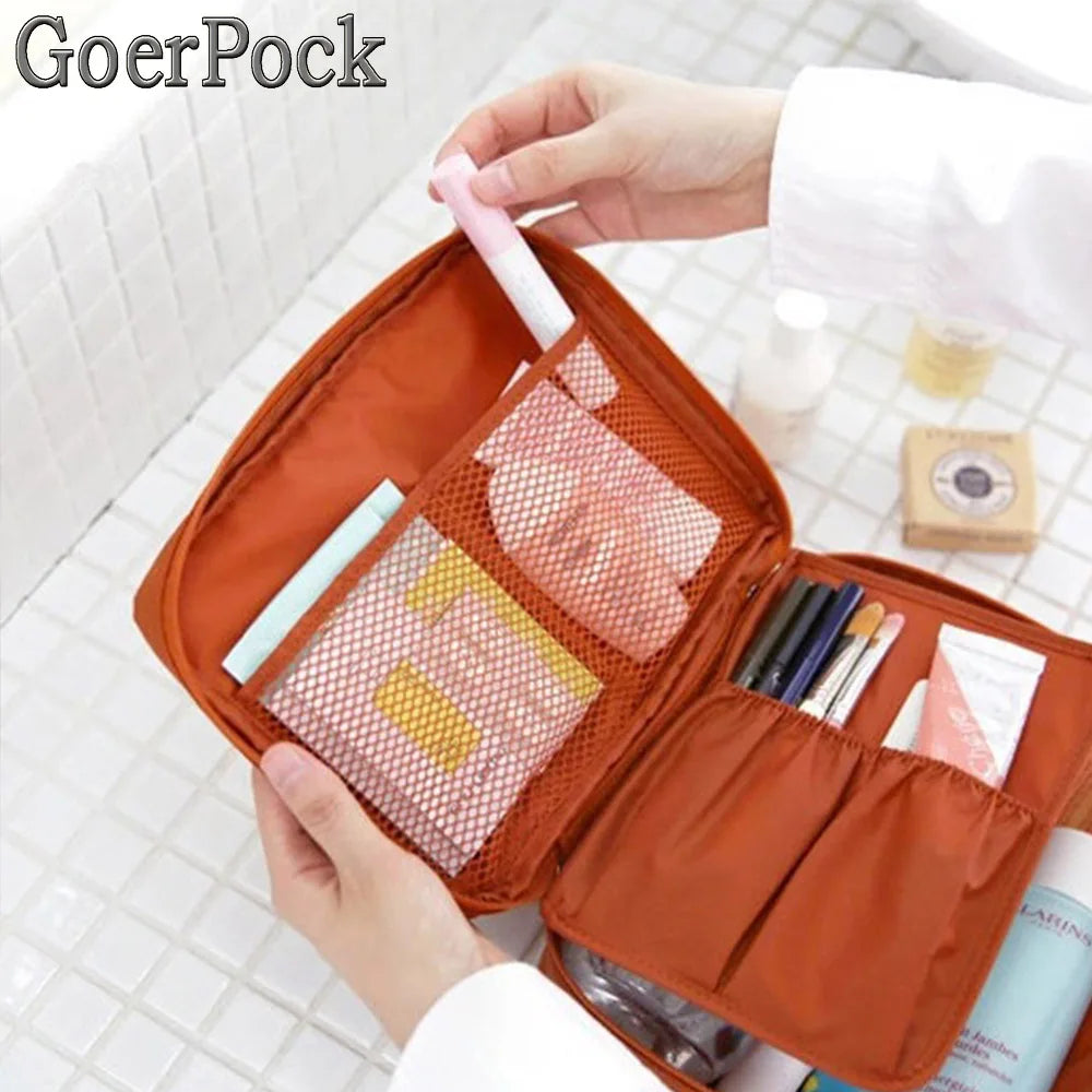 Waterproof Cosmetic Bag Organizer Portable Makeup Travel Beauty Case