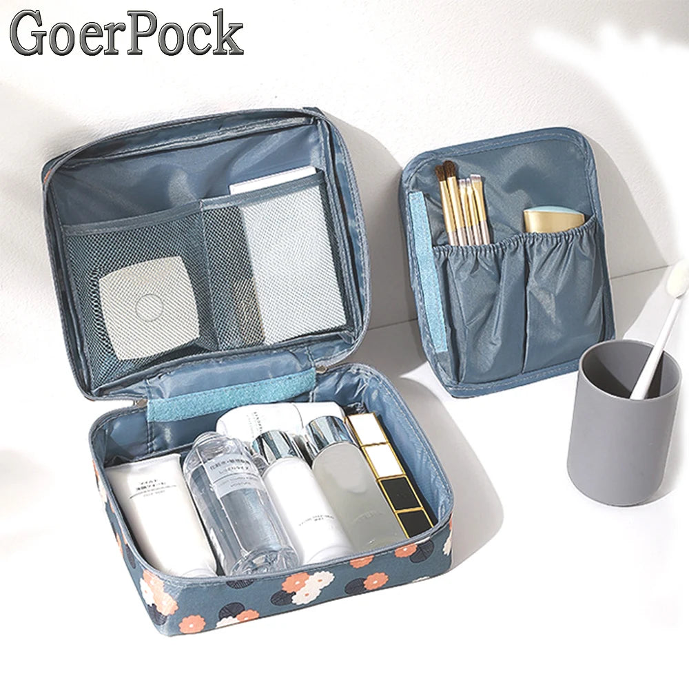 Waterproof Cosmetic Bag Organizer Portable Makeup Travel Beauty Case