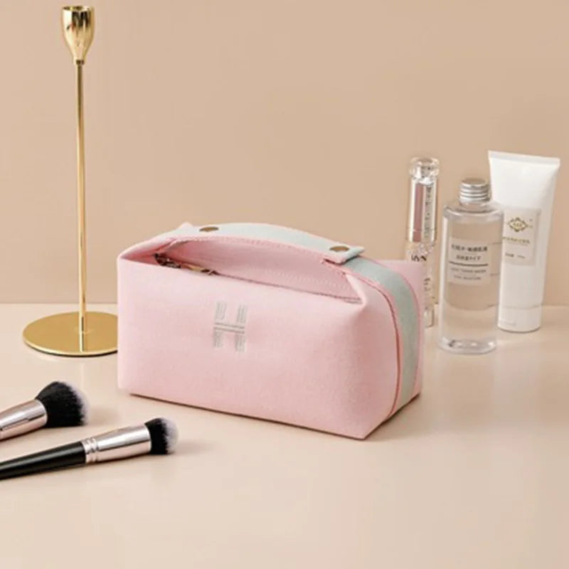 Cosmetic Bag Portable Waterproof Canvas Small Organizer Storage Bags