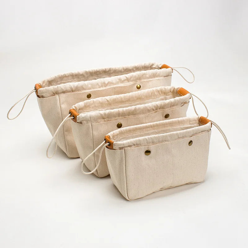 Canvas Insert Bag for Large Tote Base Shaper Organizer