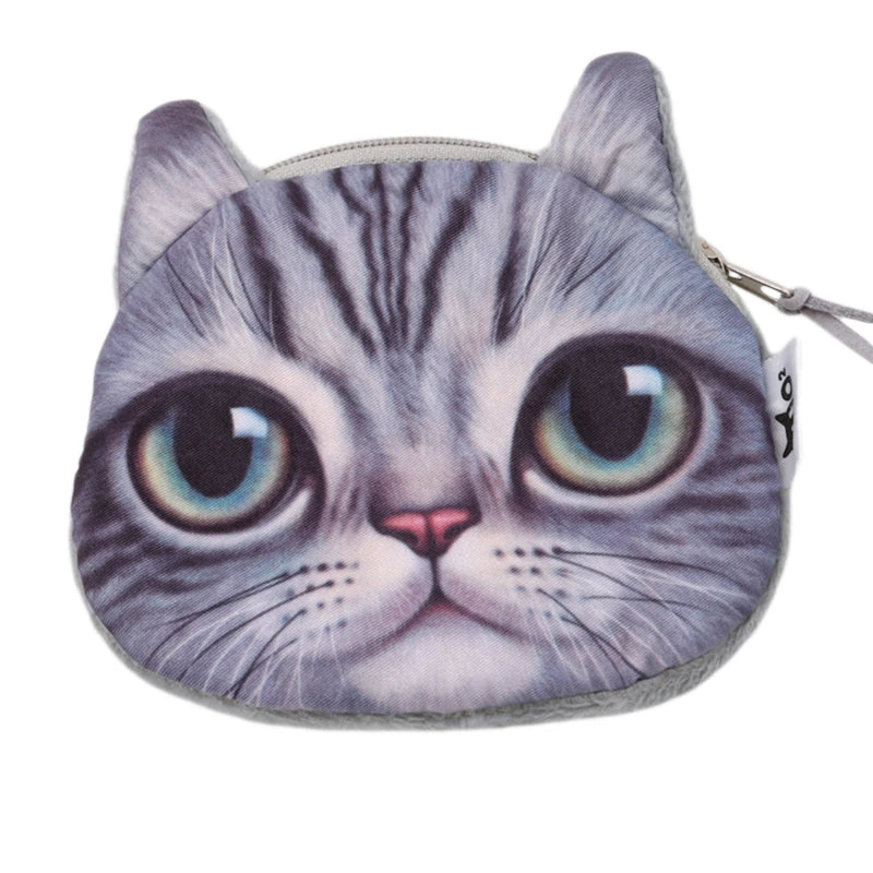 Cotton 3D Kitten Shoulder Bags Women Messenger Schoolbag
