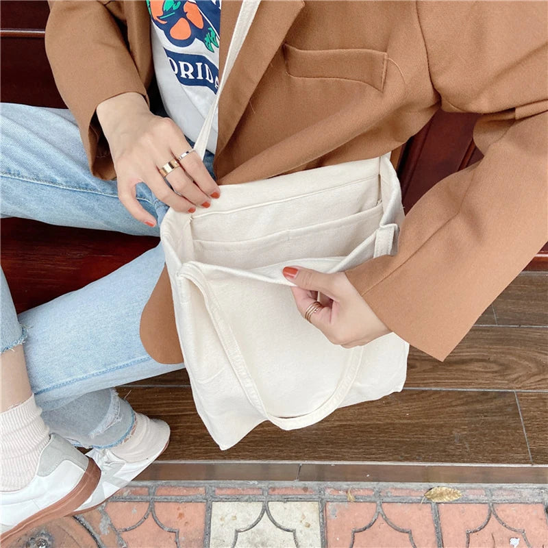 Cotton Handbags for Women Shoulder Bags Large Capacity Totes Bag