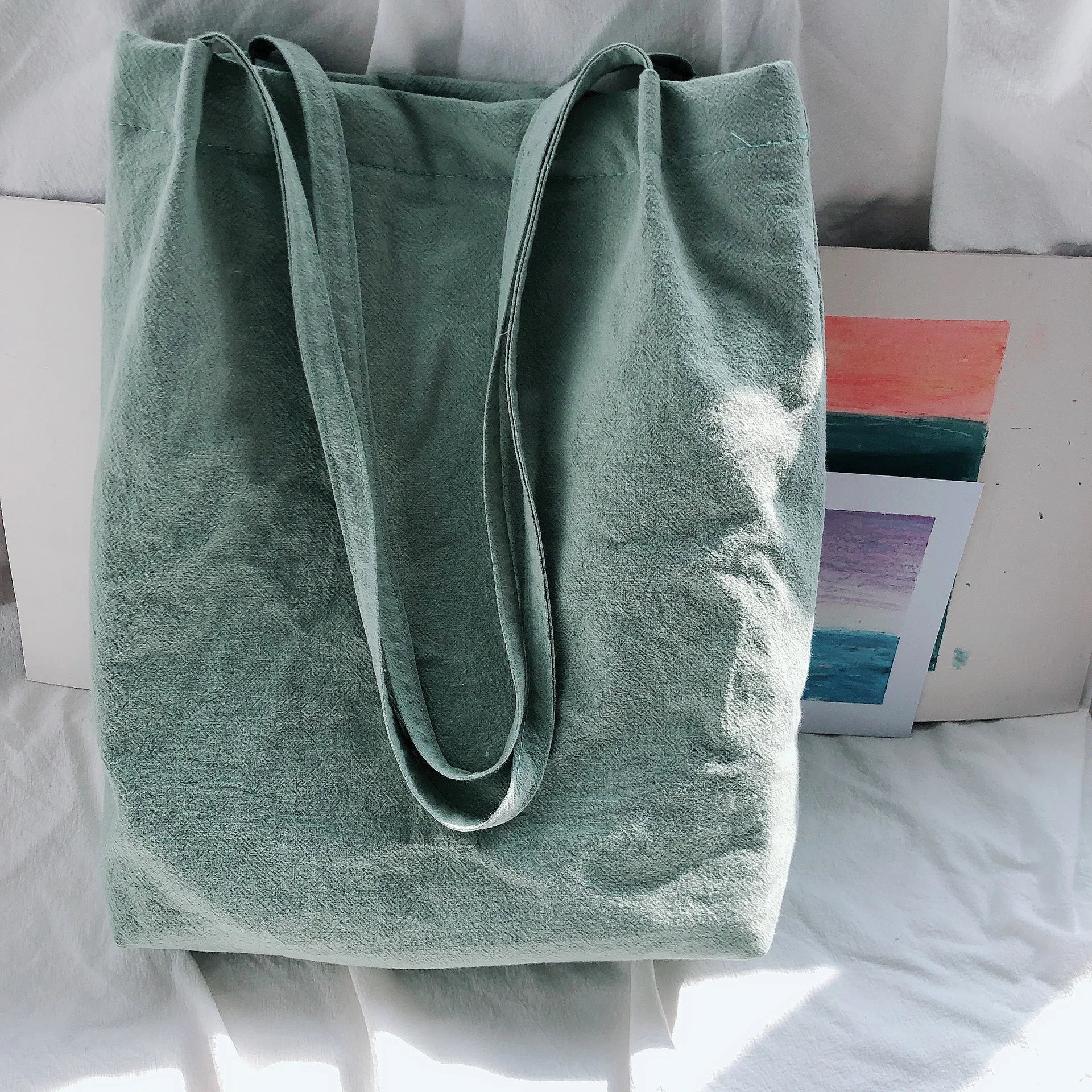 Cotton Handbags for Women Shoulder Bags Large Capacity Totes Bag