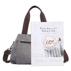 Cotton Canvas Handbag Women Casual Tote Female Crossbody Vintage Messenger Bag