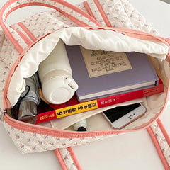 Cotton Tote Bag Soft Travel Mom Mummy Bag Large Capacity Cartoon Printed