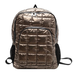 Quilted School Backpack Waterproof for Autumn Winter