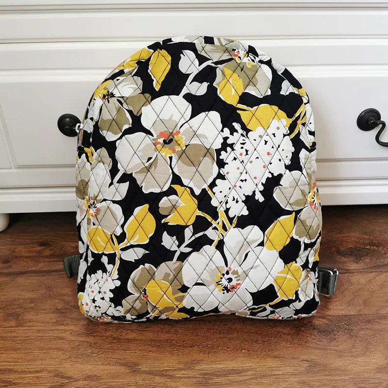 Eco-Friendly Cotton Backpack with Environmental Print