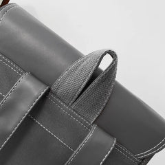 Leather Couple's Backpack Laptop Bag Large Capacity Travel Bag