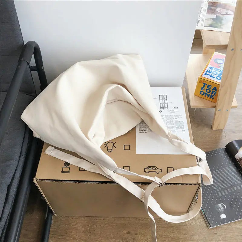 Canvas Tote Bags Double Straps Shoulder Bags