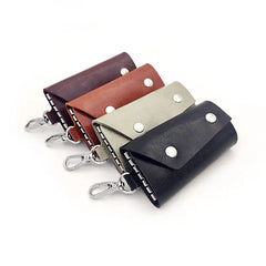 Unisex Leather Key Wallets Holder Retro Advanced Pouch