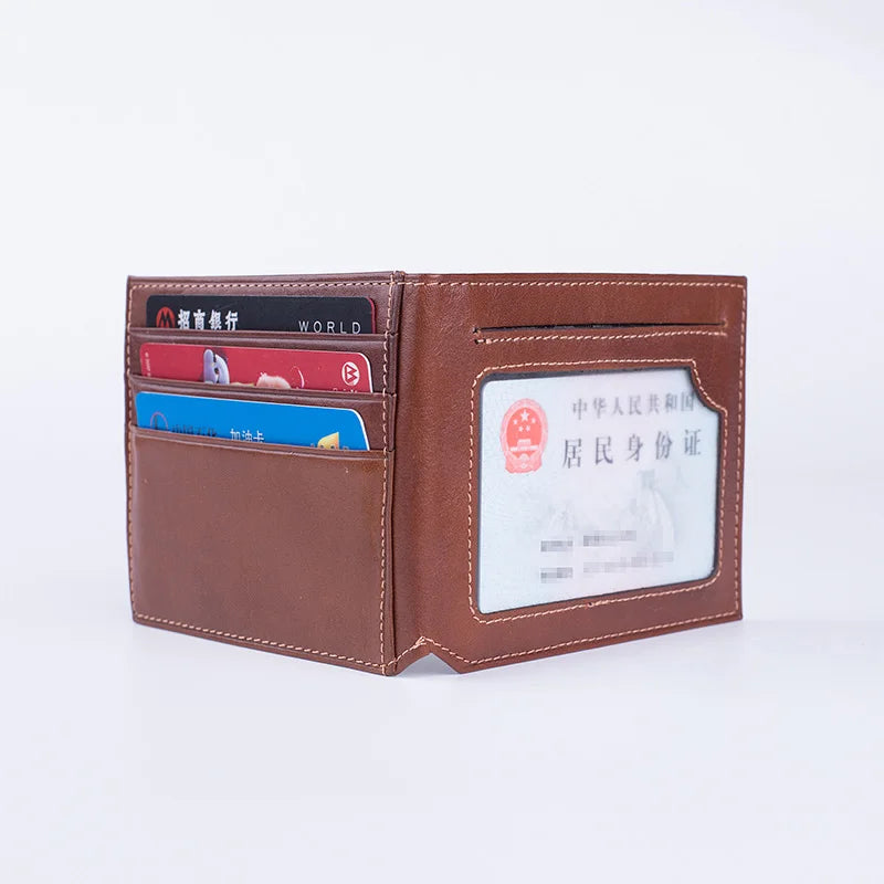 Men's Cow Leather Drivers Wallet Slim Driver Holder Car Document Orgainzer