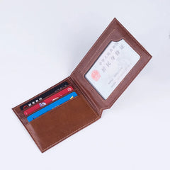 Men's Cow Leather Drivers Wallet Slim Driver Holder Car Document Orgainzer