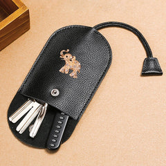 Cow Leather Key Bag Organizer Pouch Cover Key Case Keychain Wallet