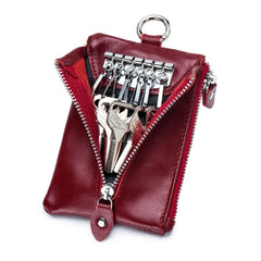 Cow Leather Key Holder Keychain Car Key Case Pouch