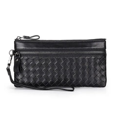 Cow Leather RFID Wallet Women Mobile Phone Long Wallet Female Purse