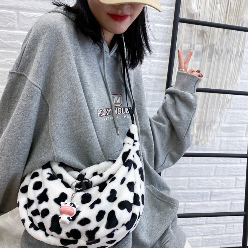 Cow Pattern Women Tote Handbag Large Shoulder Bag