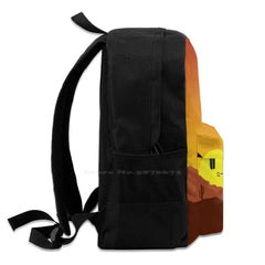 Cowboy Horseman Sunset Desert Cactus Backpack