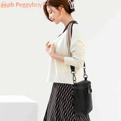Cowhide Leather Purse Handbag Mini Women Shoulder Crossbody Bag