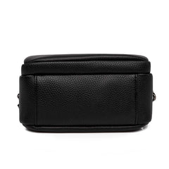 High Capacity Cowhide Leather Women Messenger Bag