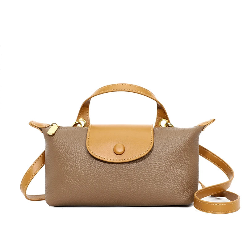 Cowhide Women's Shoulder Bags Leather Crossbody Bag Handbags Ladies Tote Bag