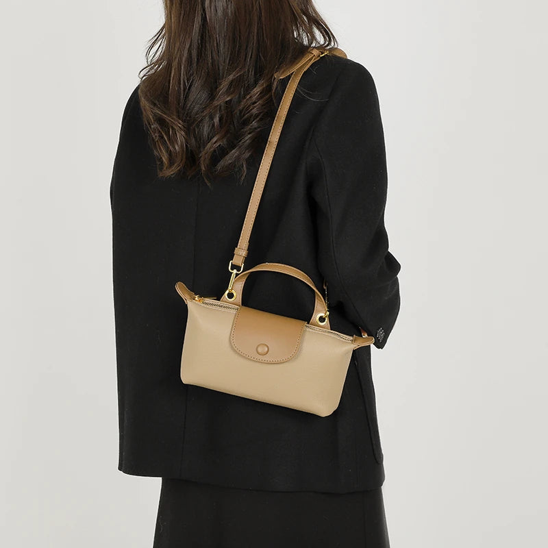 Cowhide Women's Shoulder Bags Leather Crossbody Bag Handbags Ladies Tote Bag