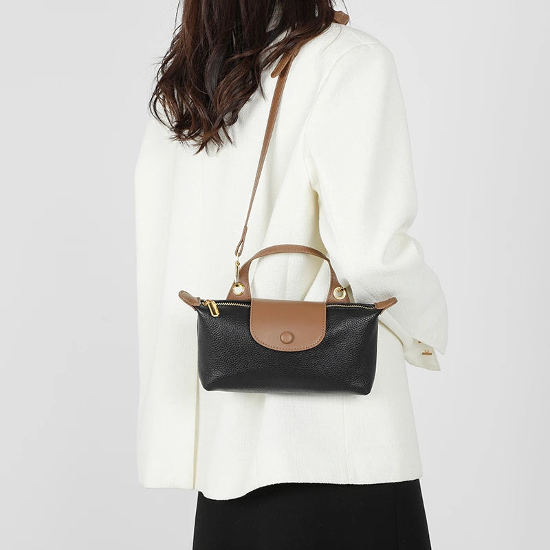 Cowhide Women's Shoulder Bags Leather Crossbody Bag Handbags Ladies Tote Bag