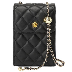 Cowhide Leather Crossbody Bag for Women Chain Mini Messenger Bag