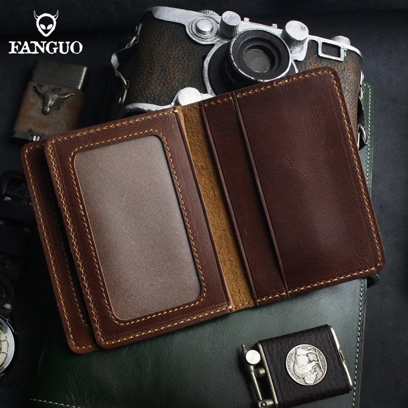Crazy Horse Leather Driver Holder Car Auto Documents Driving Wallet