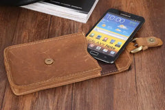 Crazy Horse Leather Waist Pack for Mobile Phone TW1615