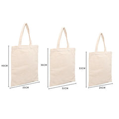 Creamy White/Natural Canvas Shopper Bag Large-capacity