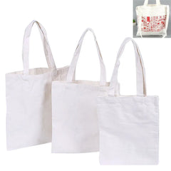 Creamy White/Natural Canvas Shopper Bag Large-capacity